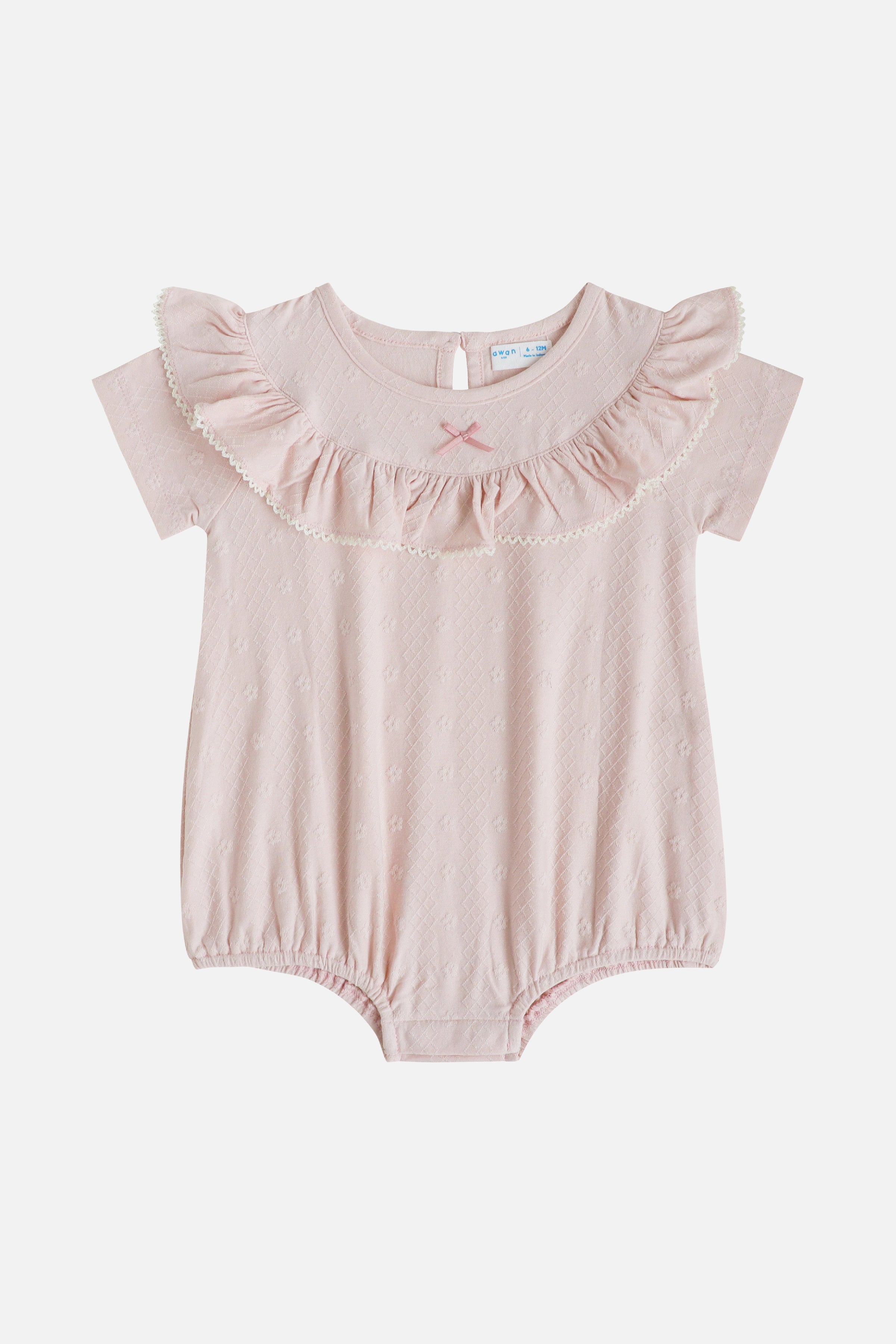 KindKnit Millie Onesie in Blush