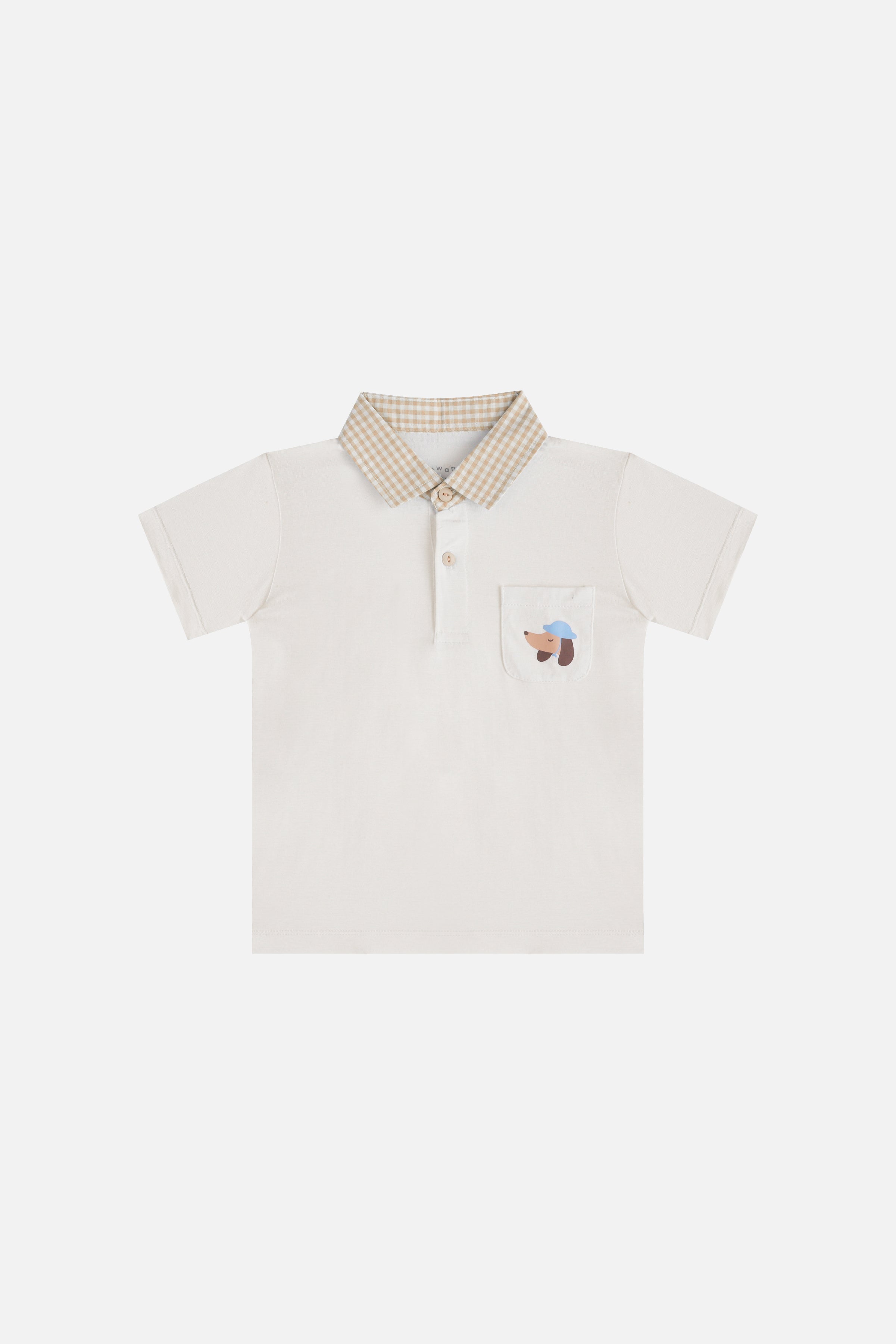 Overtee Pup & Co Boy Set in Beige