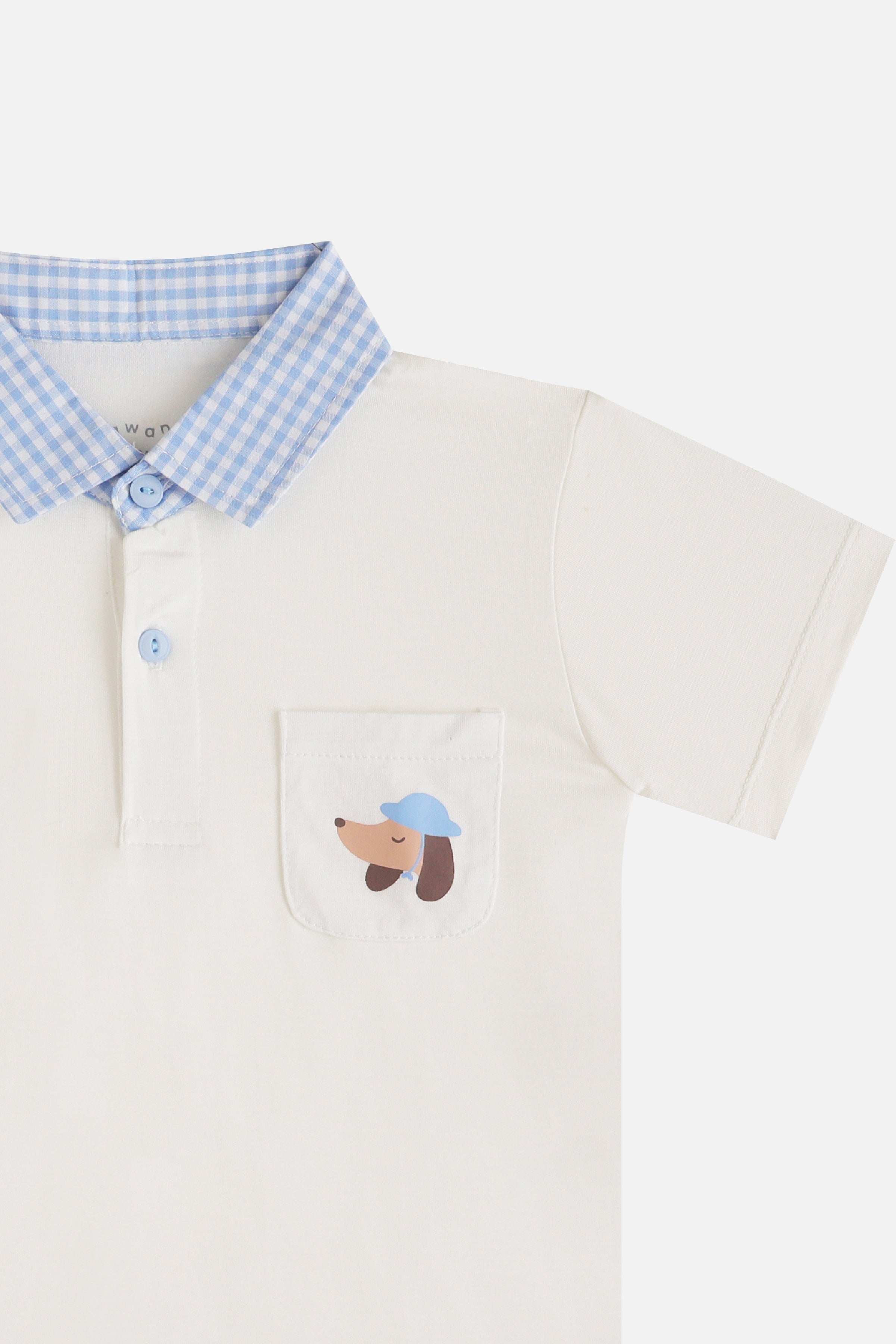 Overtee Pup & Co Boy Set in Blue