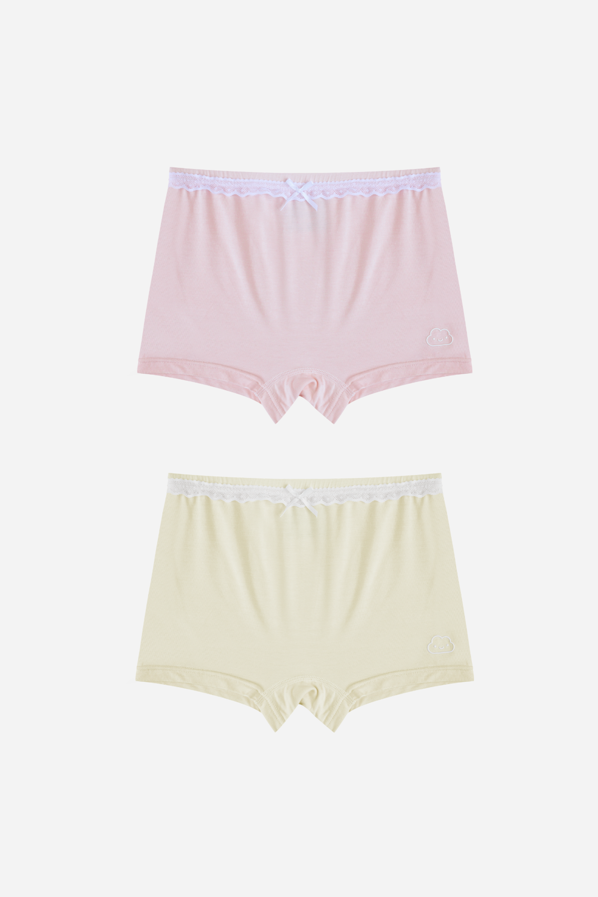 Ruffle Shorties in Yellow & Pink