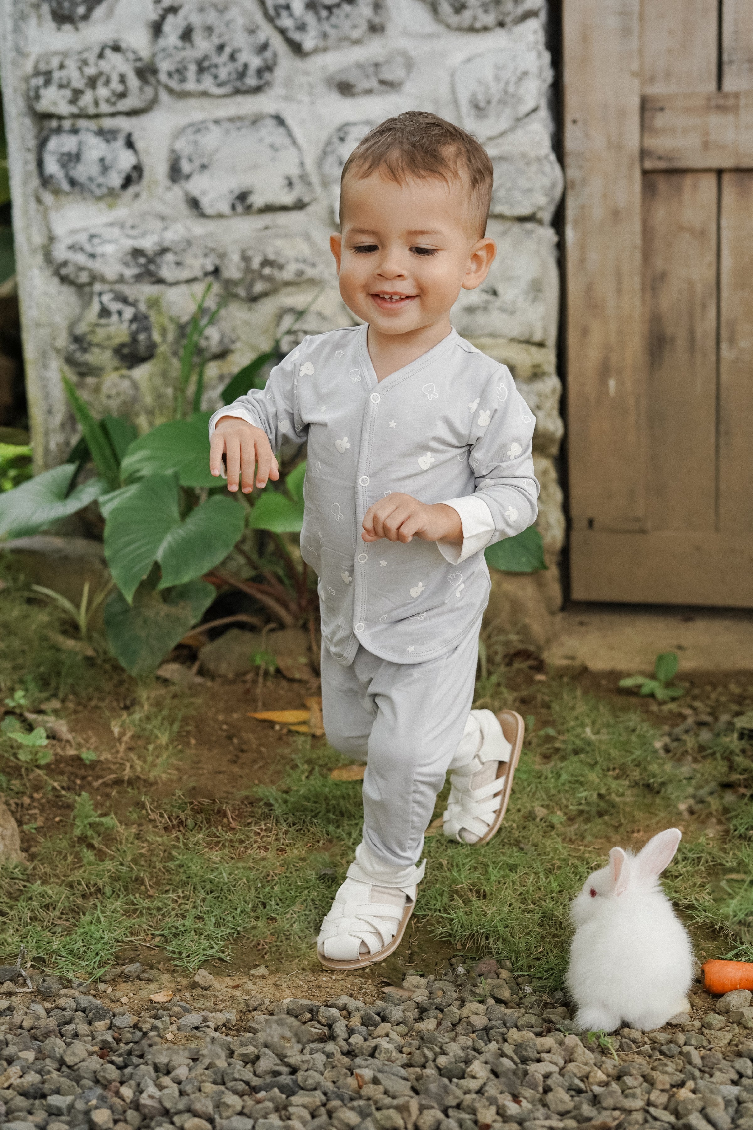 Baby Pyjamas in Grey