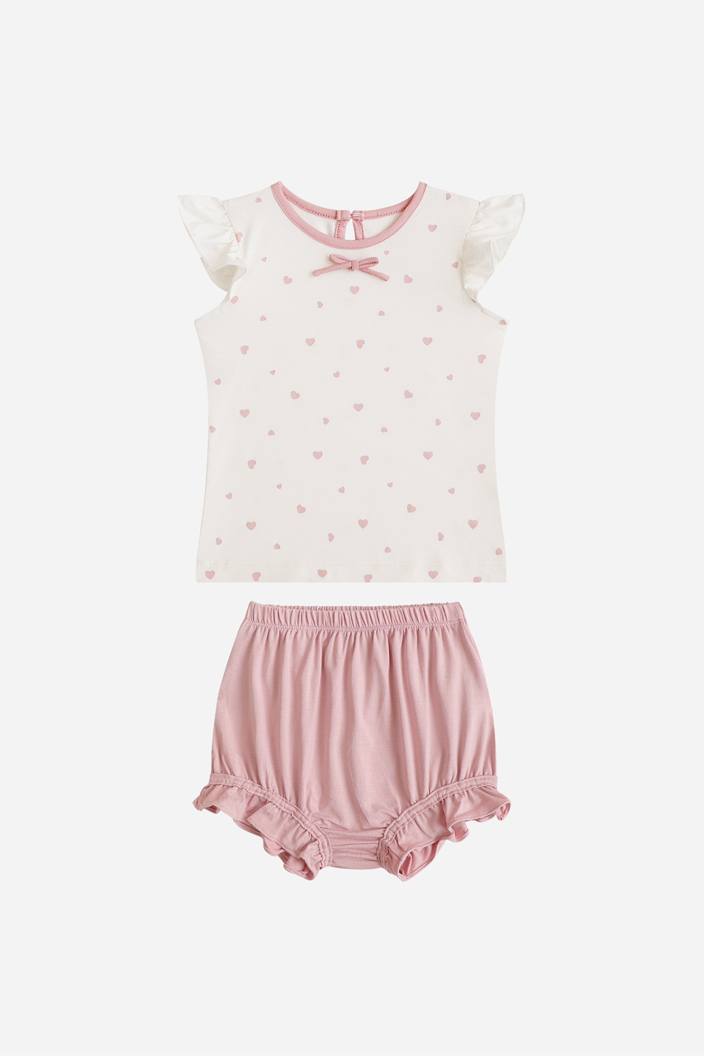 Baby Girl Day Set in Rose