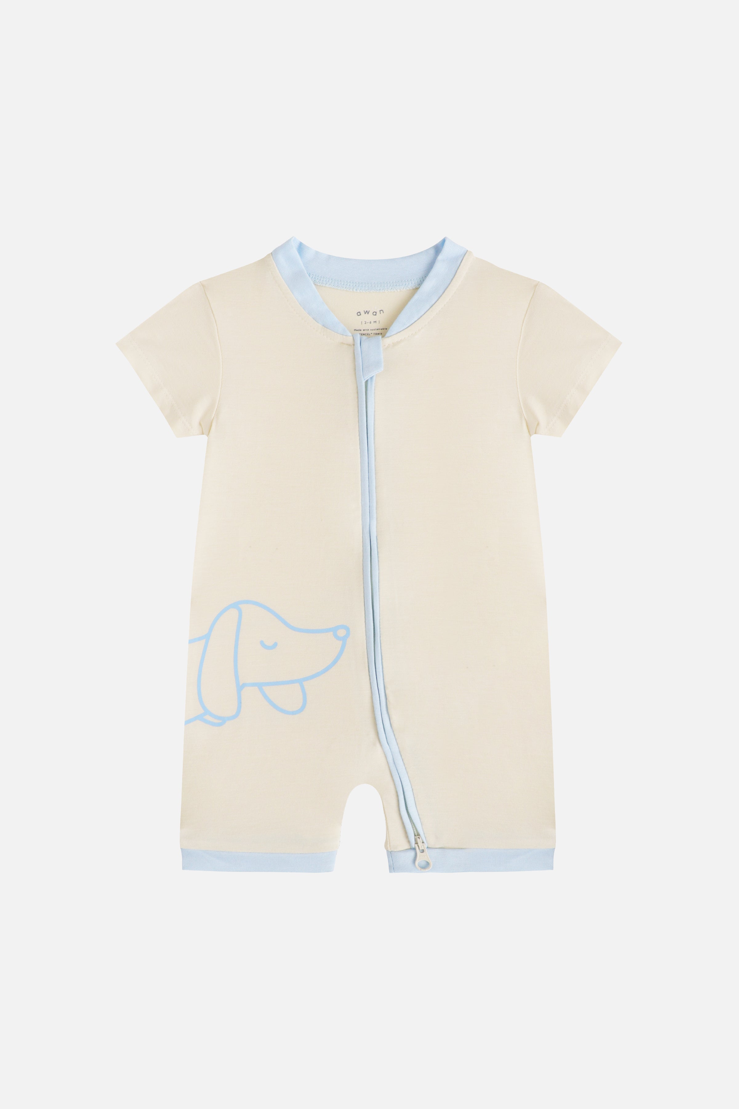 Overtee Zipsuit in Ivory