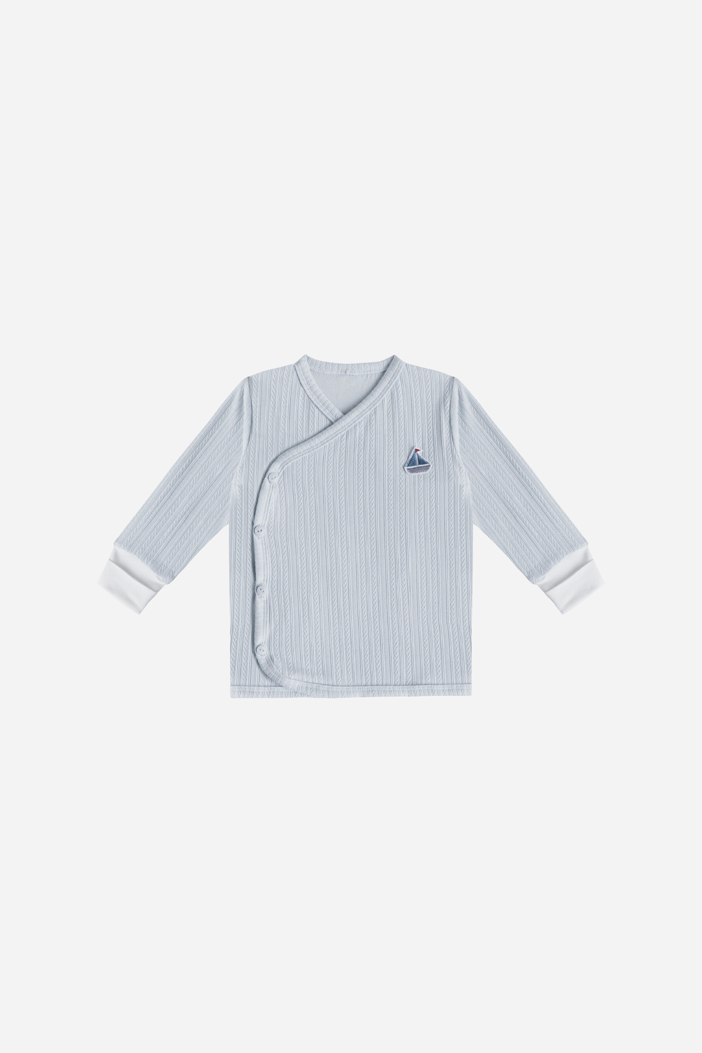 KindKnit Kimono Pyjamas in Cloud