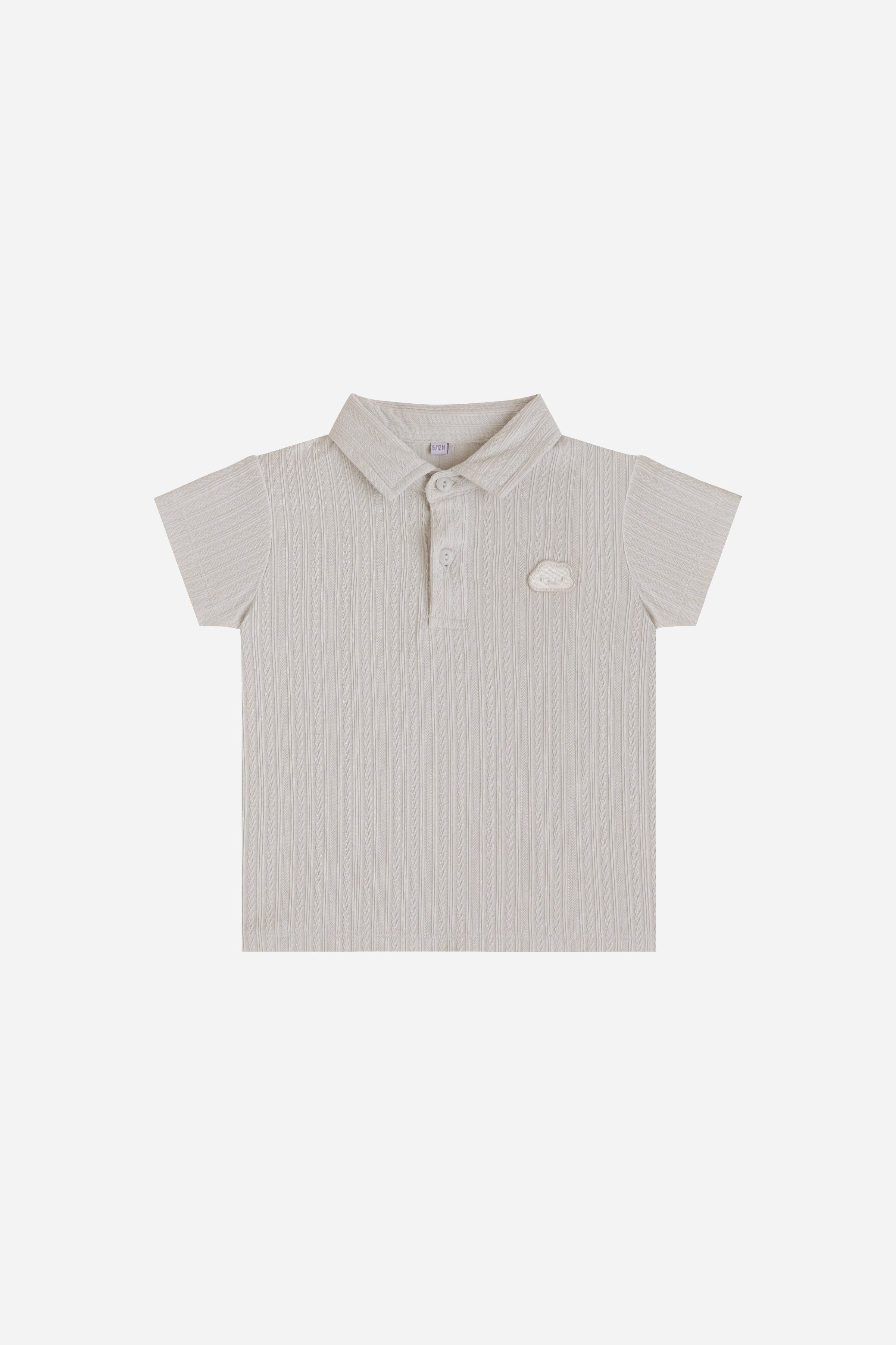 KindKnit Polo Set in Taupe