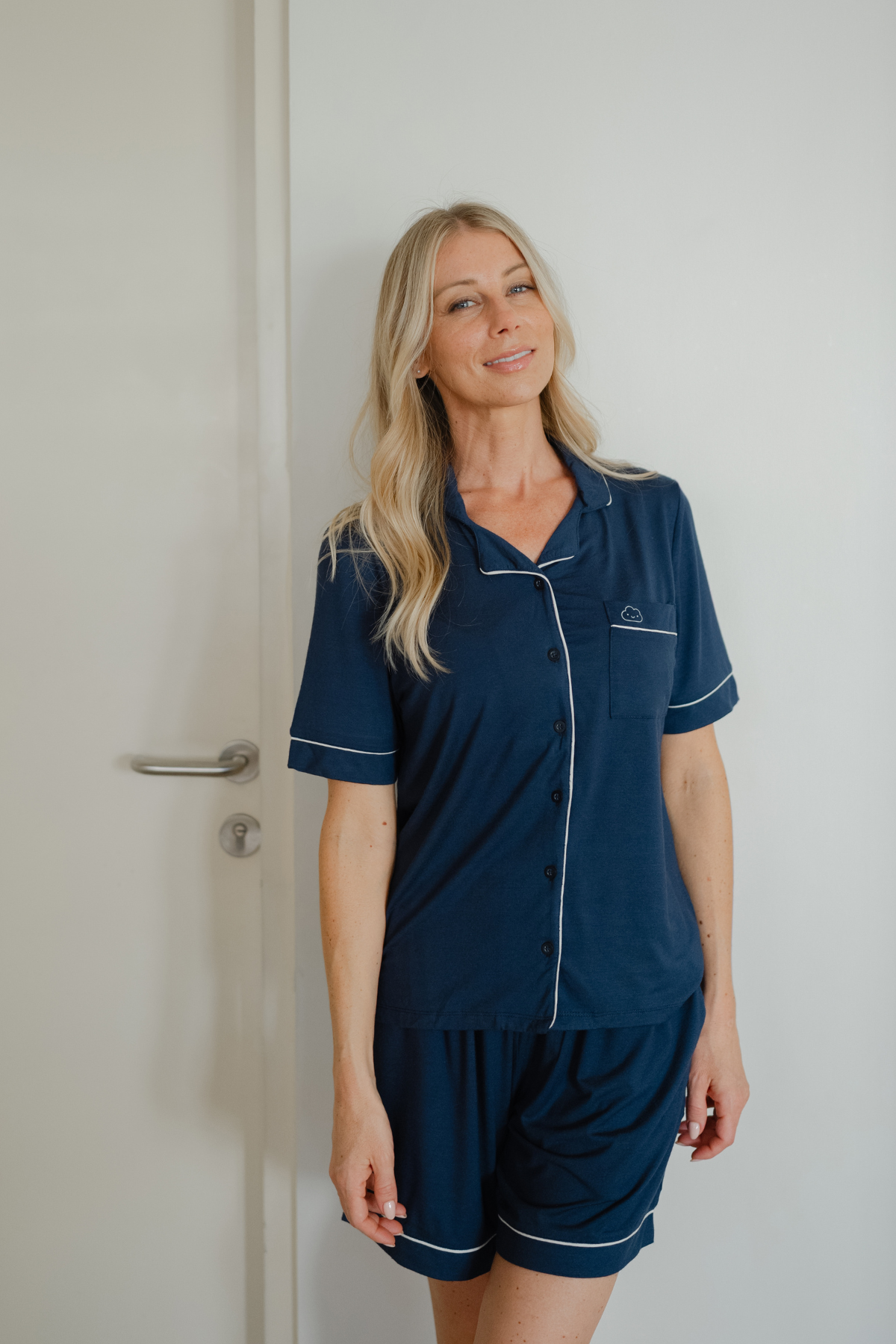 TENCEL Adult Pyjamas in Navy