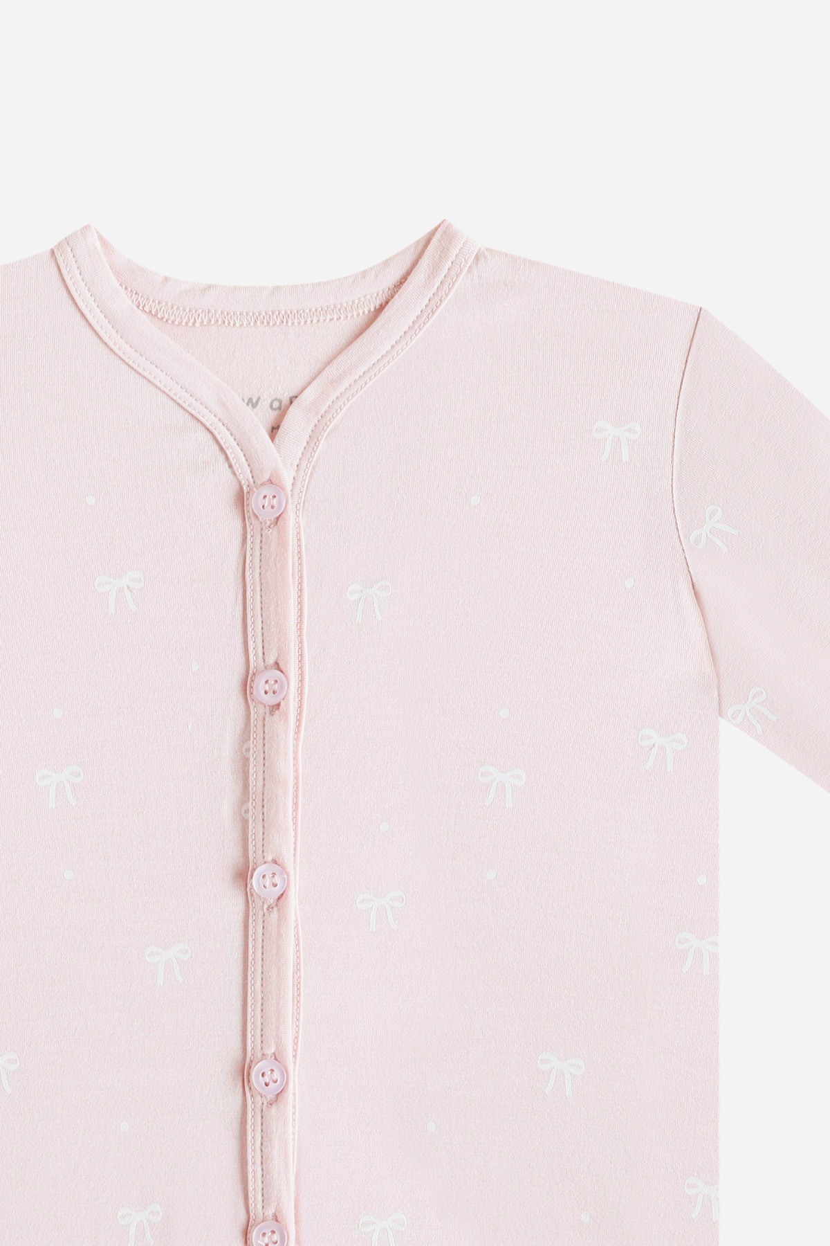 Baby Pyjamas Pink Bow