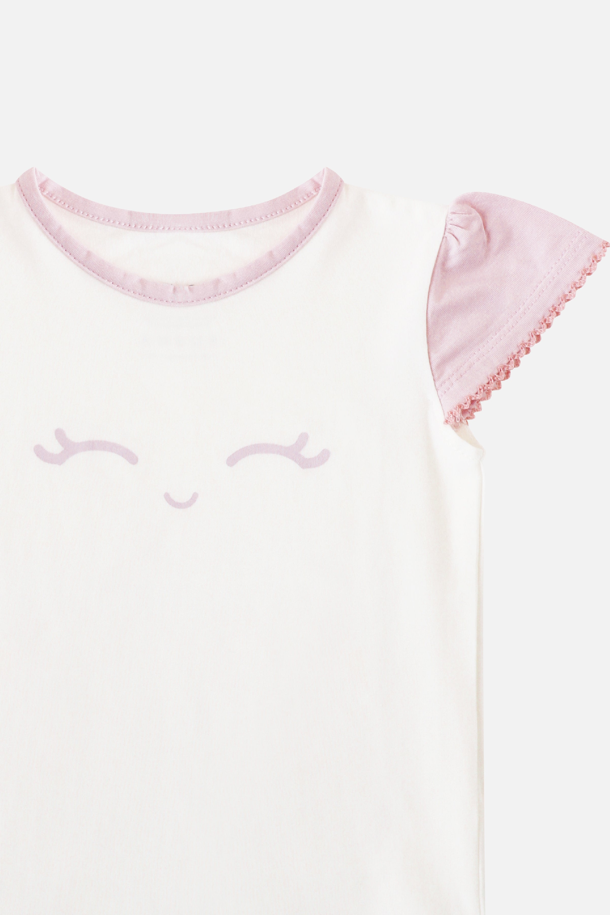 Smiley Luna with Ruffle Bloomer in Pink