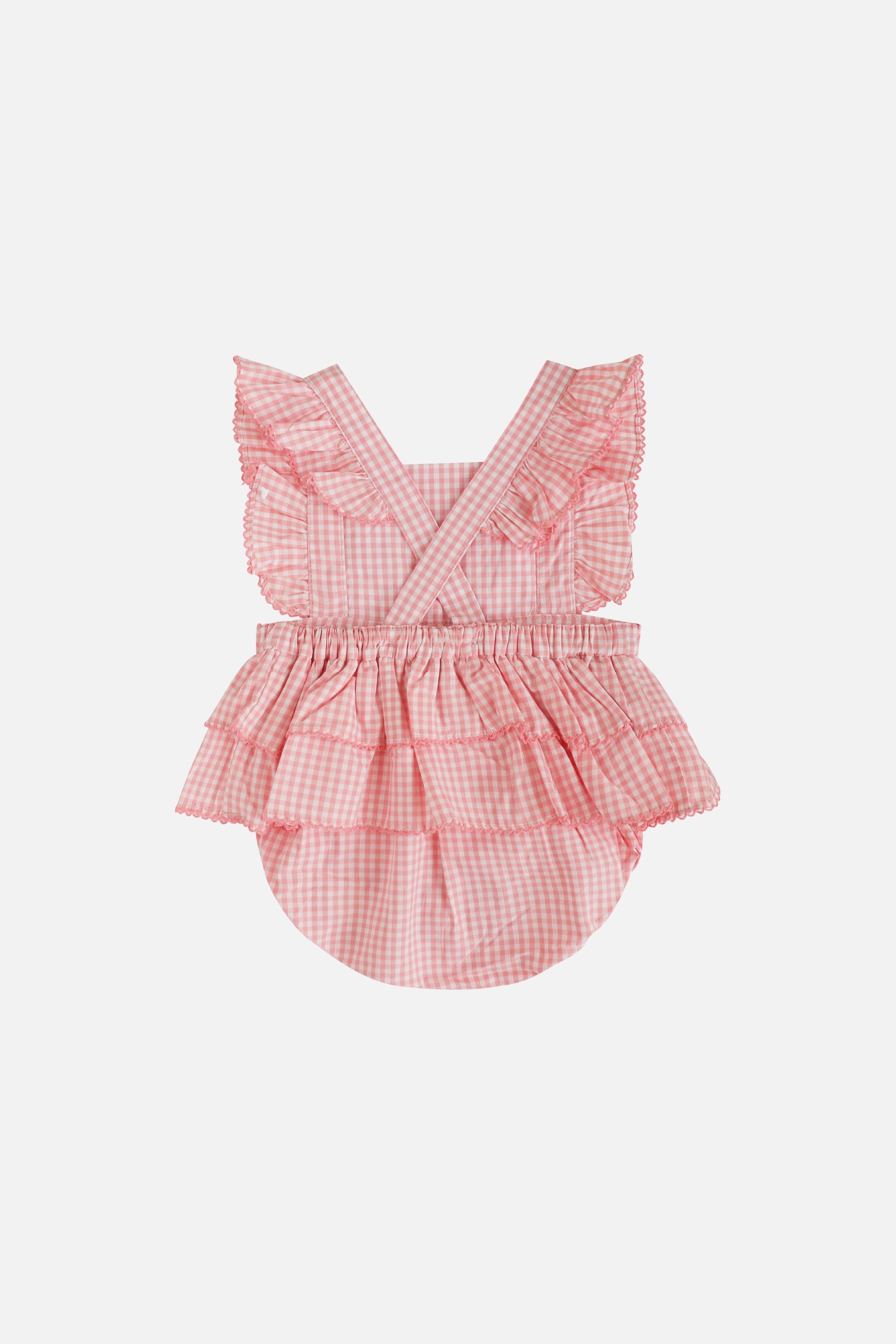 Honey Puff Romper in Berry Blush