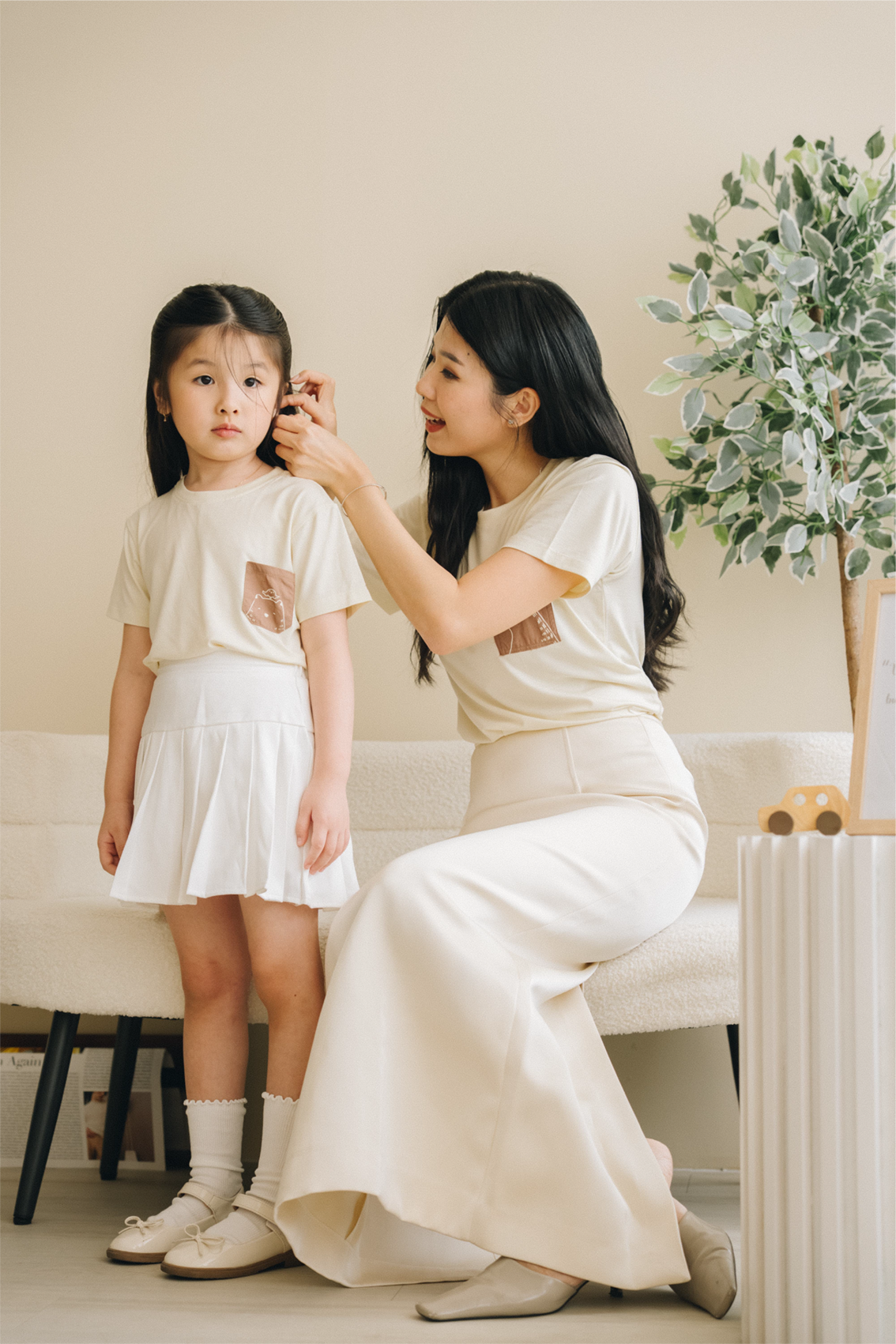 BBB Tencel Kids Tee in Ivory