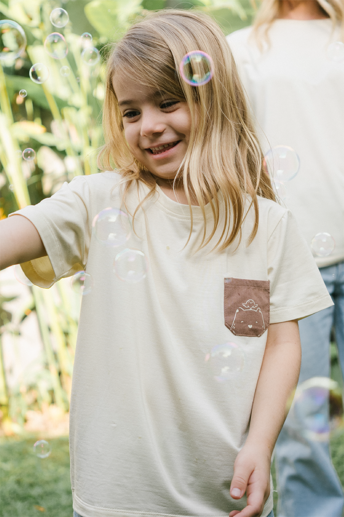 BBB Tencel Kids Tee in Ivory
