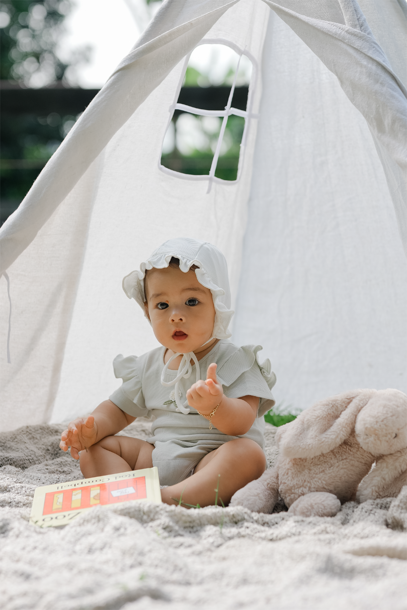 Esme 2 in 1 Soft Rib & TENCEL Onesie in Sage
