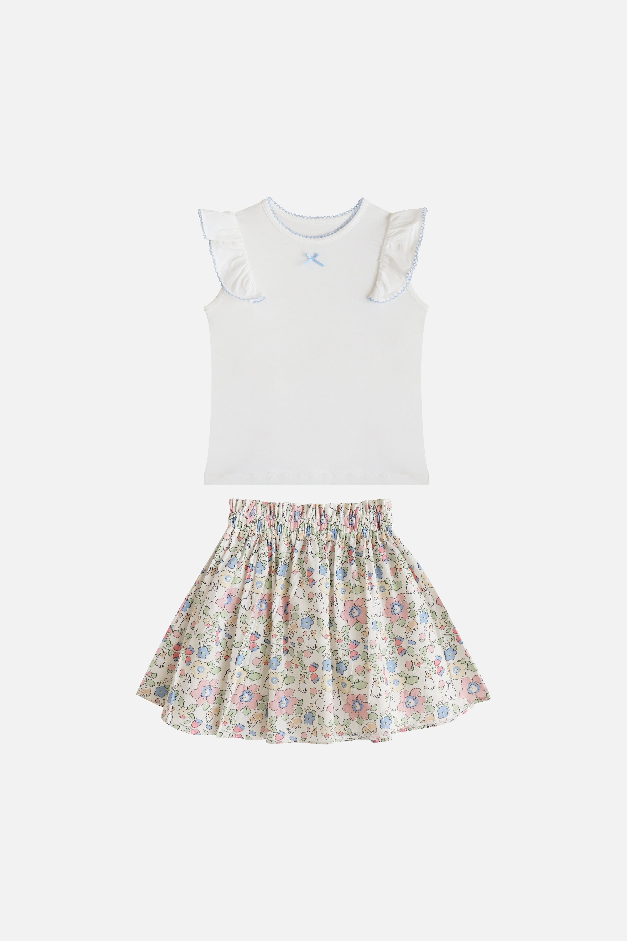 Daphne Girl Set in White