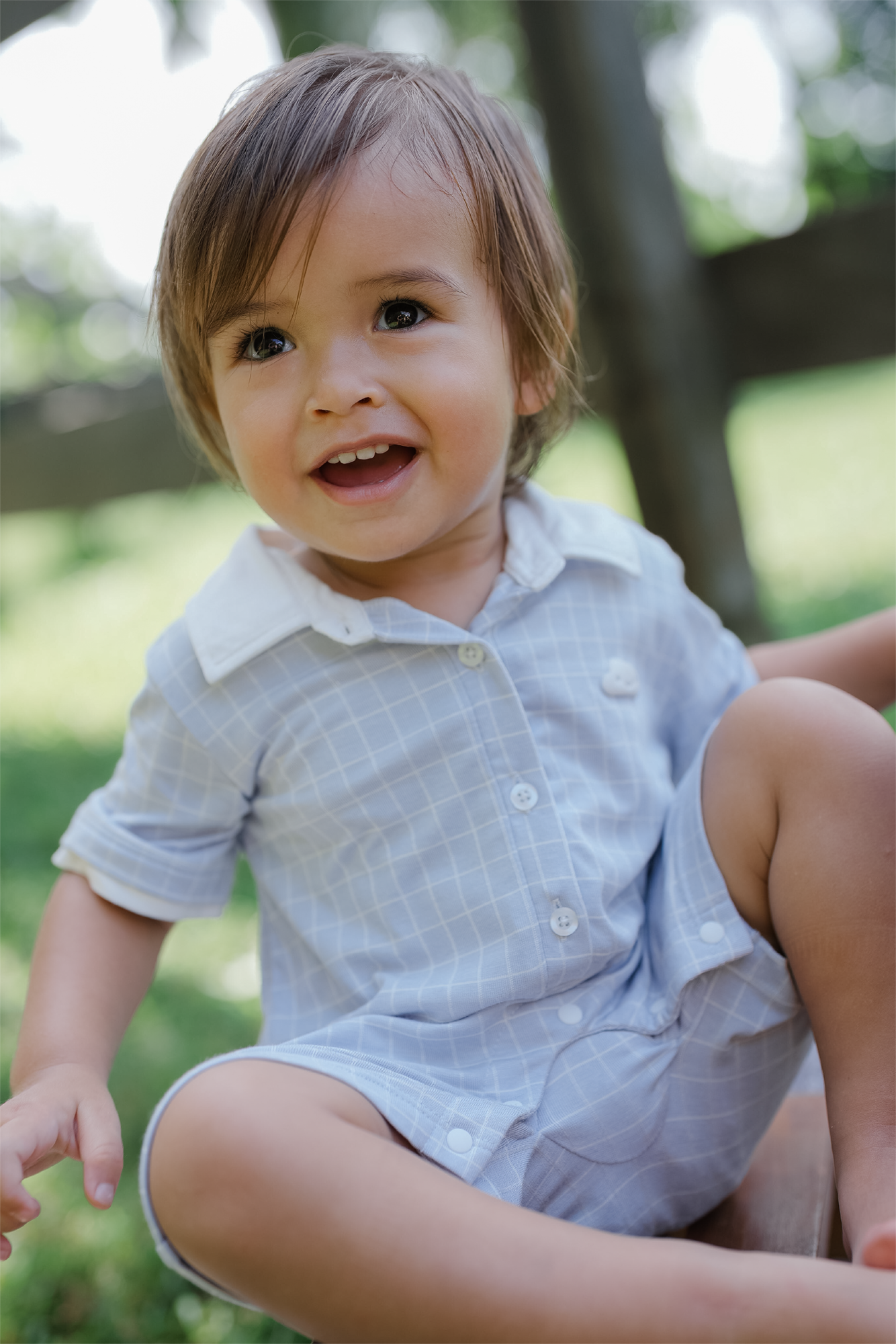 Jules Romper in Blue
