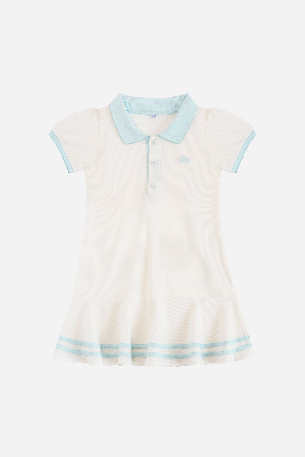 Girl Polo Dress in White