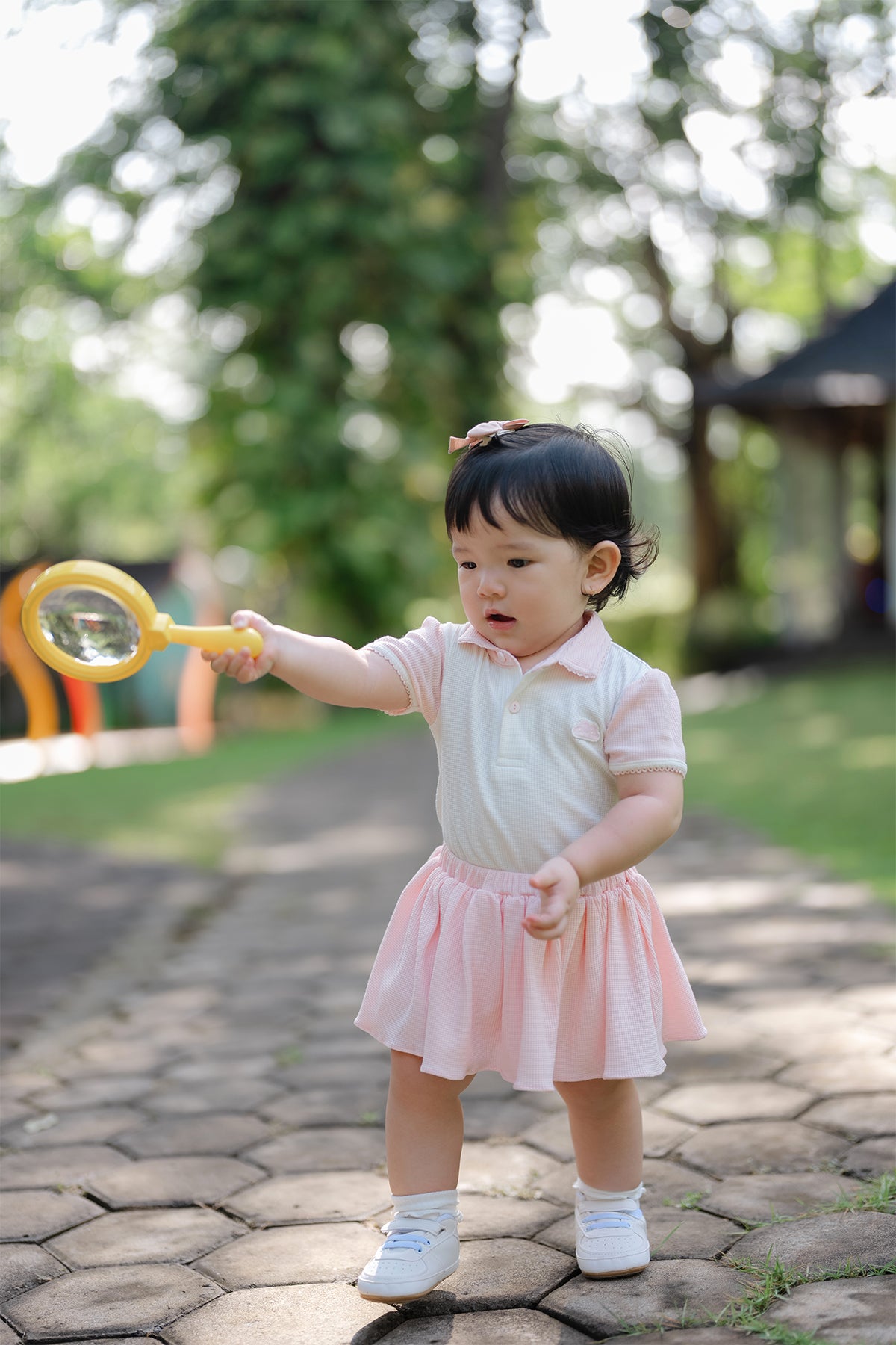 Baby Girl Polo Set in Pink