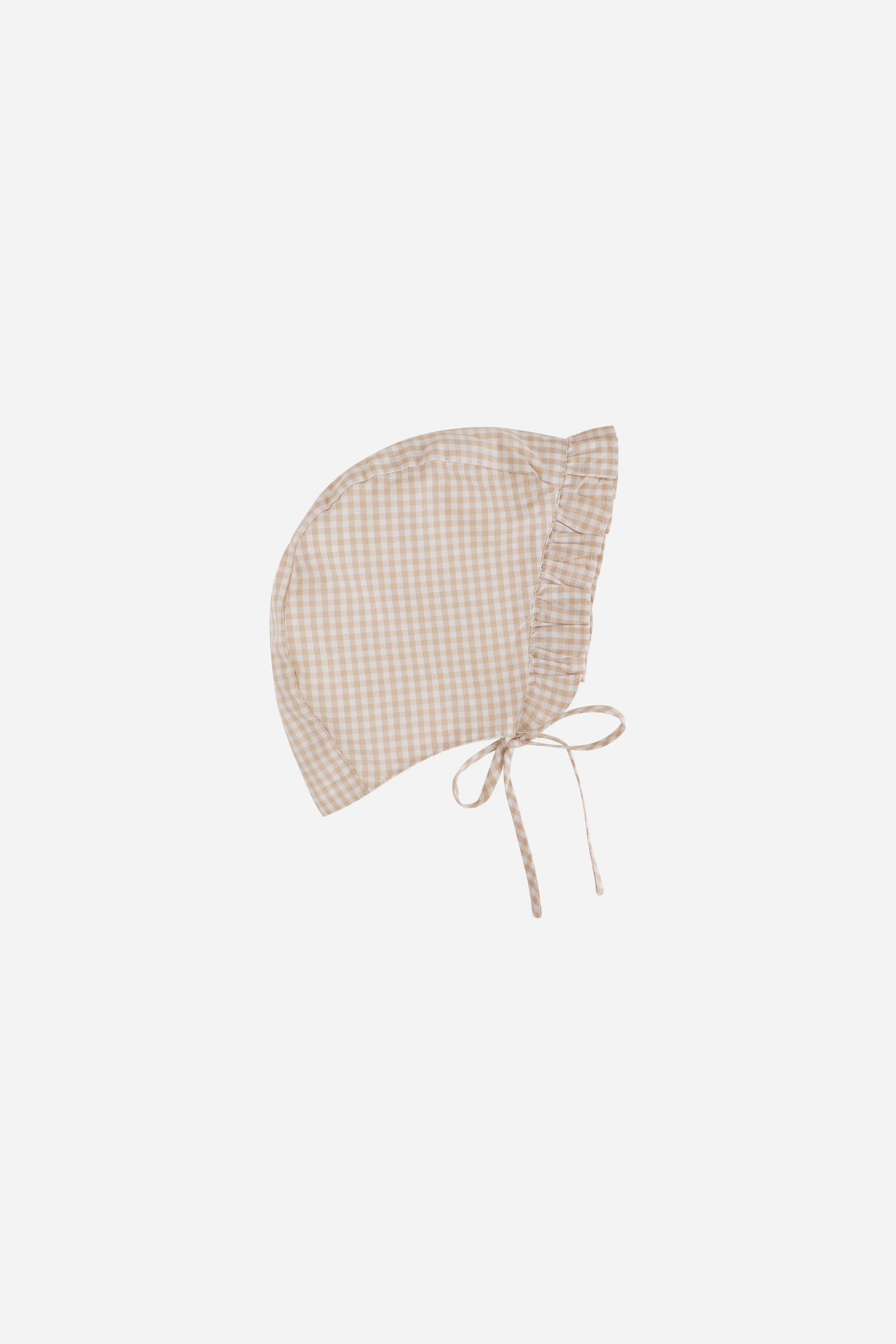 Honey Puff Dress & Bonnet in Mocha