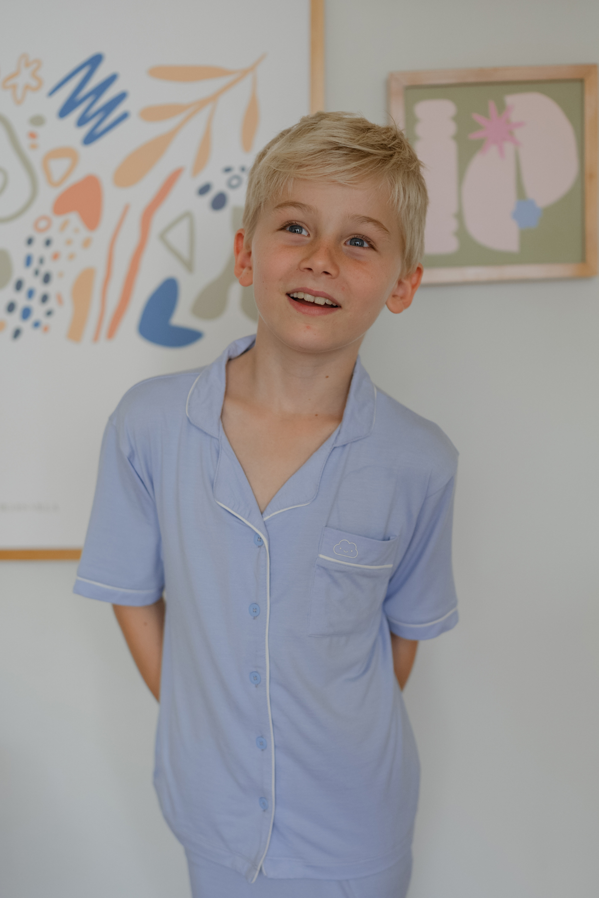 TENCEL Kids Pyjamas in Blue