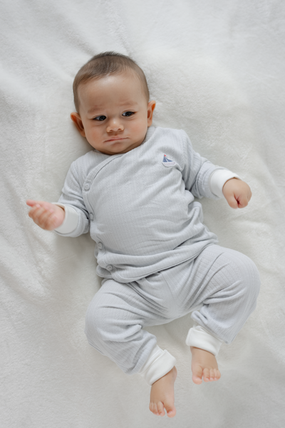 KindKnit Kimono Pyjamas in Cloud
