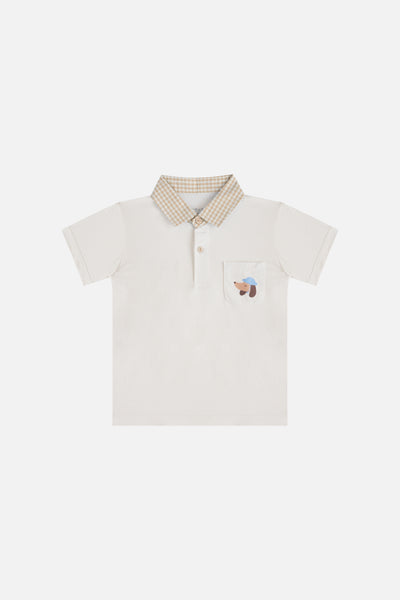 Overtee Pup & Co Boy Set in Beige