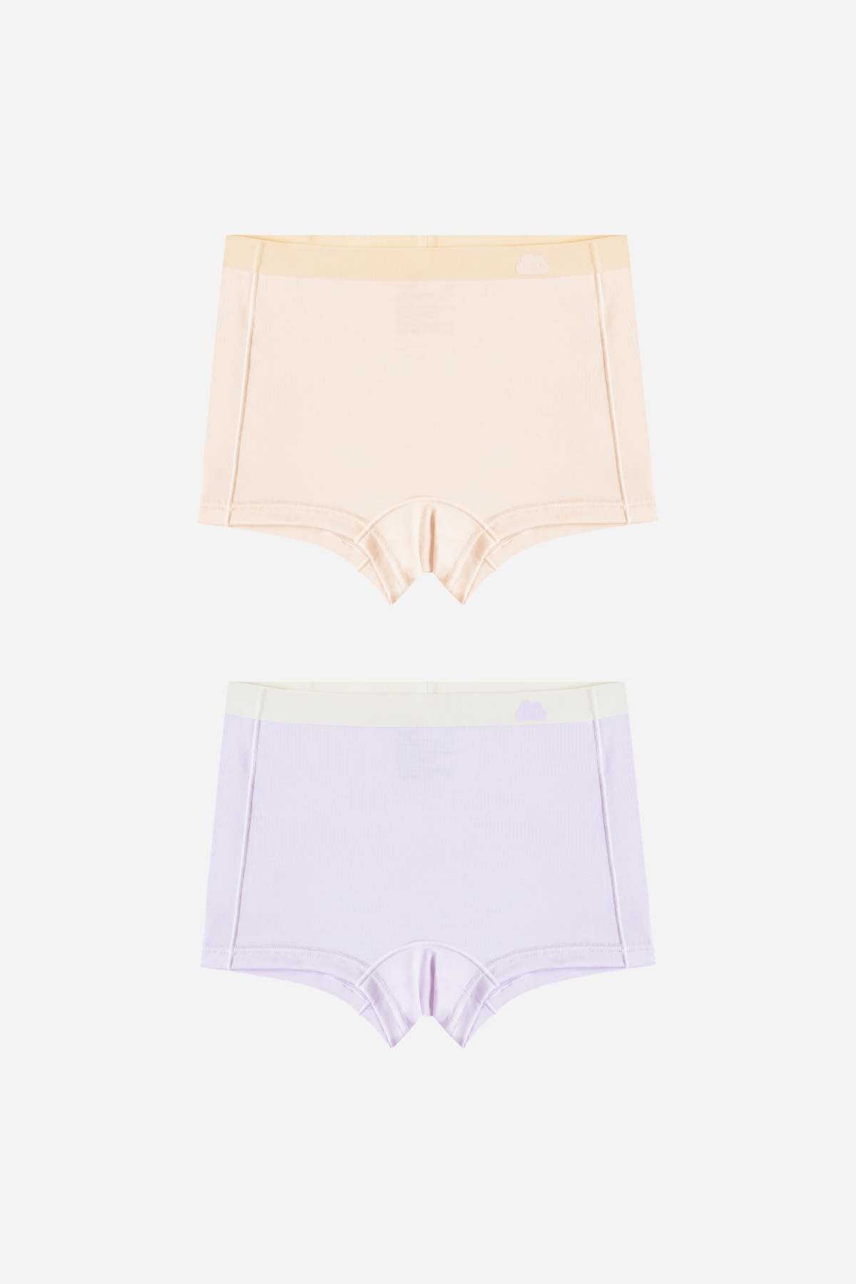 Girl Briefs Set with Elastic Band in Nude & Lilac
