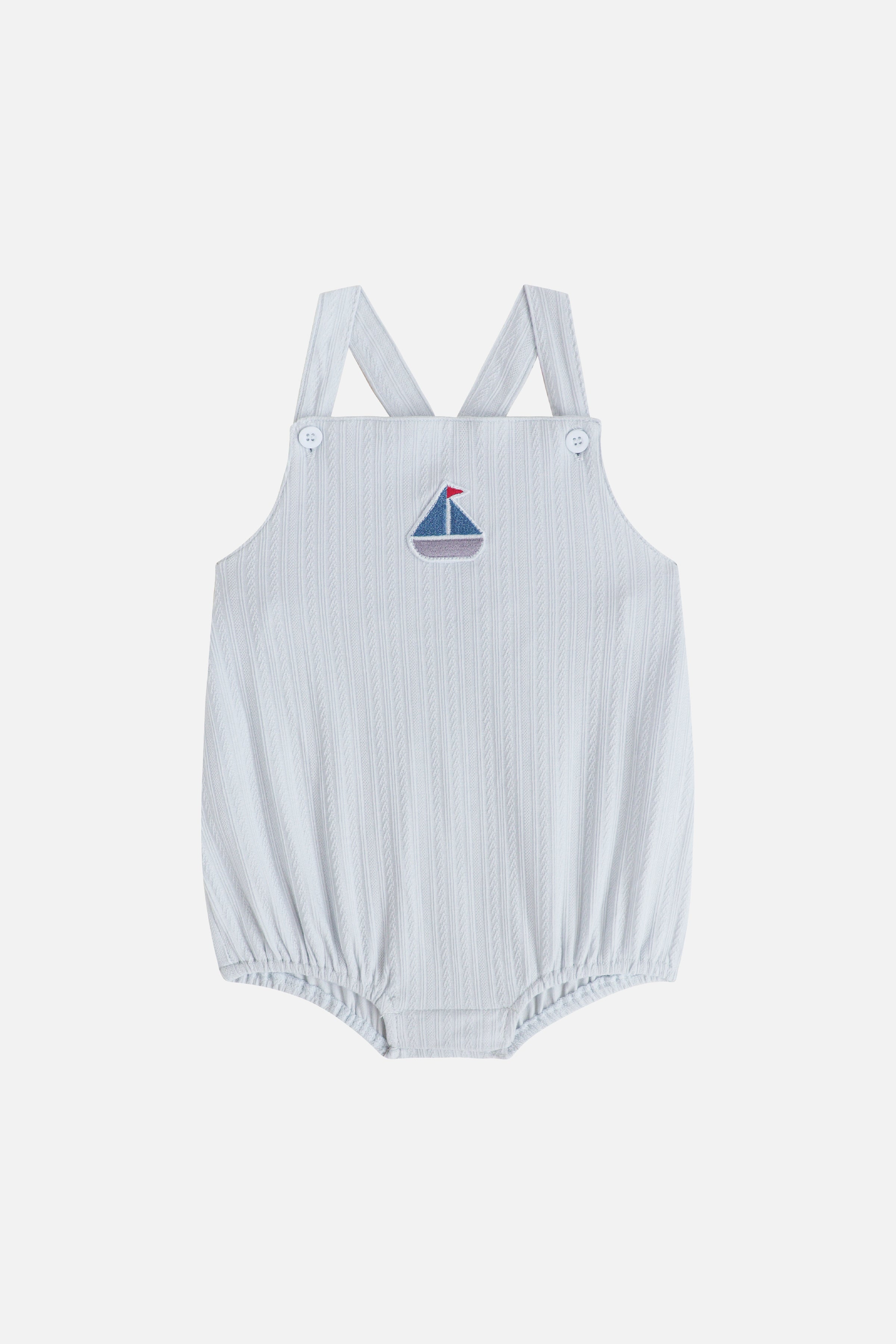 KindKnit Baby Romper Set in Cloud