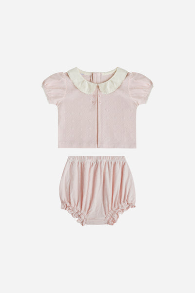 KindKnit Elise Set in Blush