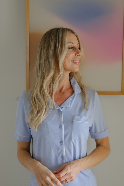 TENCEL Adult Pyjamas in Blue