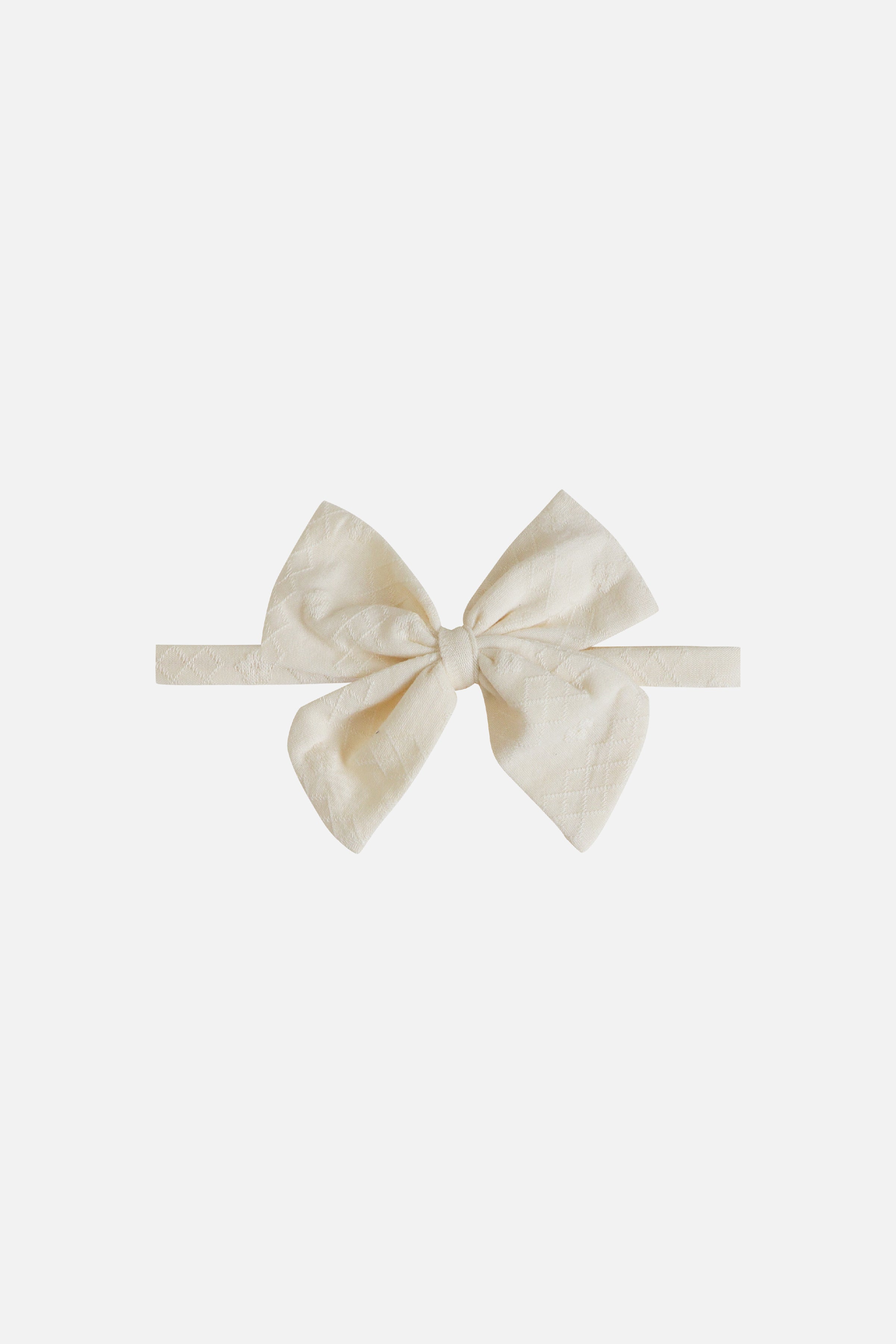 KindKnit Bow Headband in Buttercream