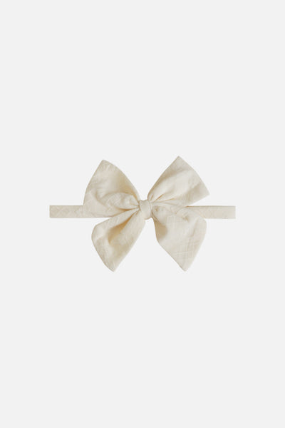 KindKnit Bow Headband in Buttercream