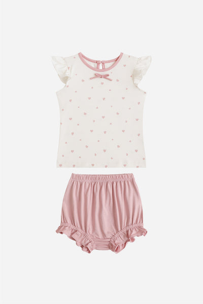 Baby Girl Day Set in Rose