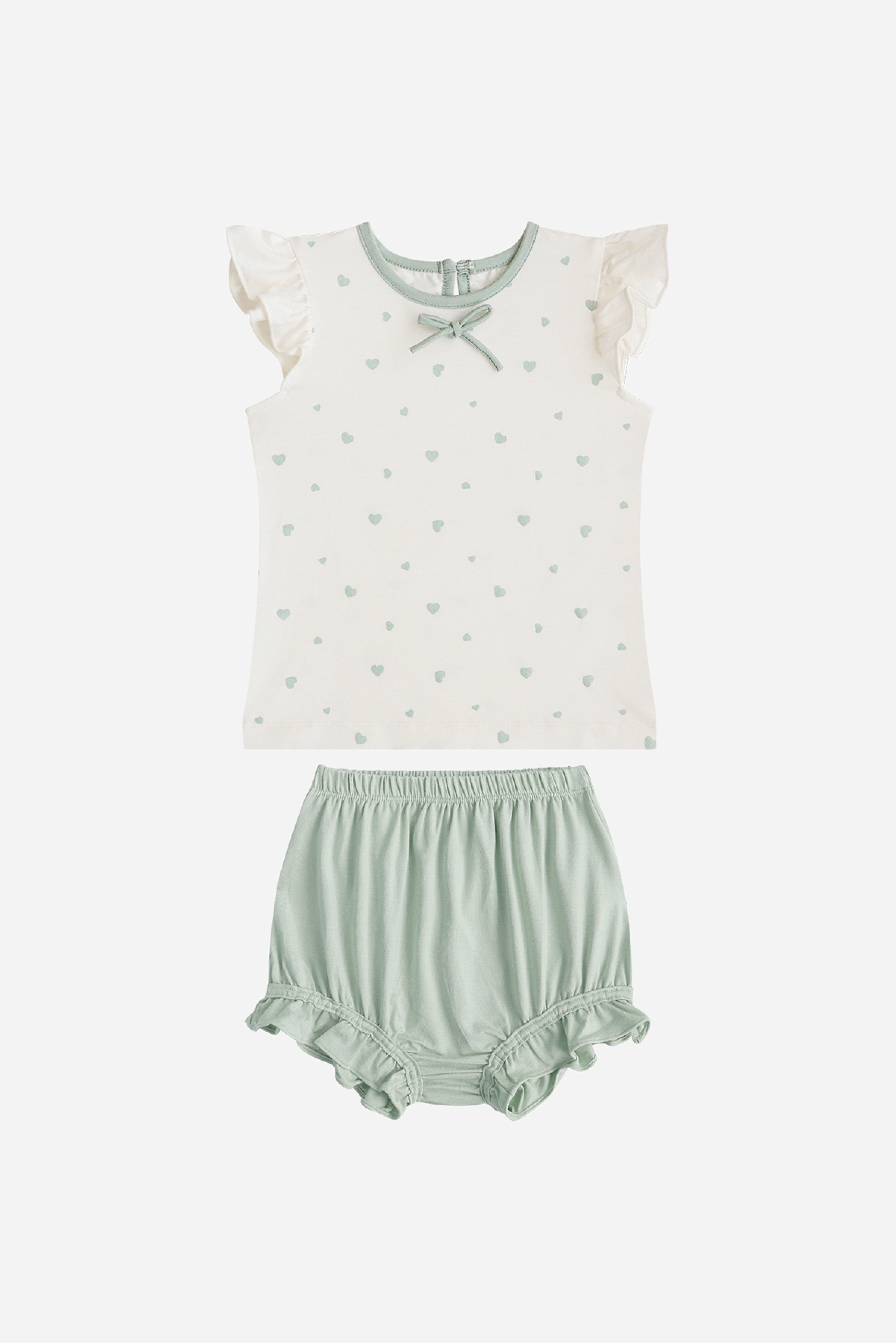 Baby Girl Day Set in Sage