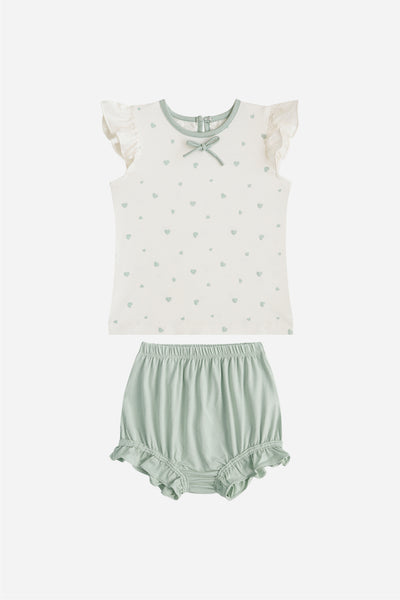 Baby Girl Day Set in Sage