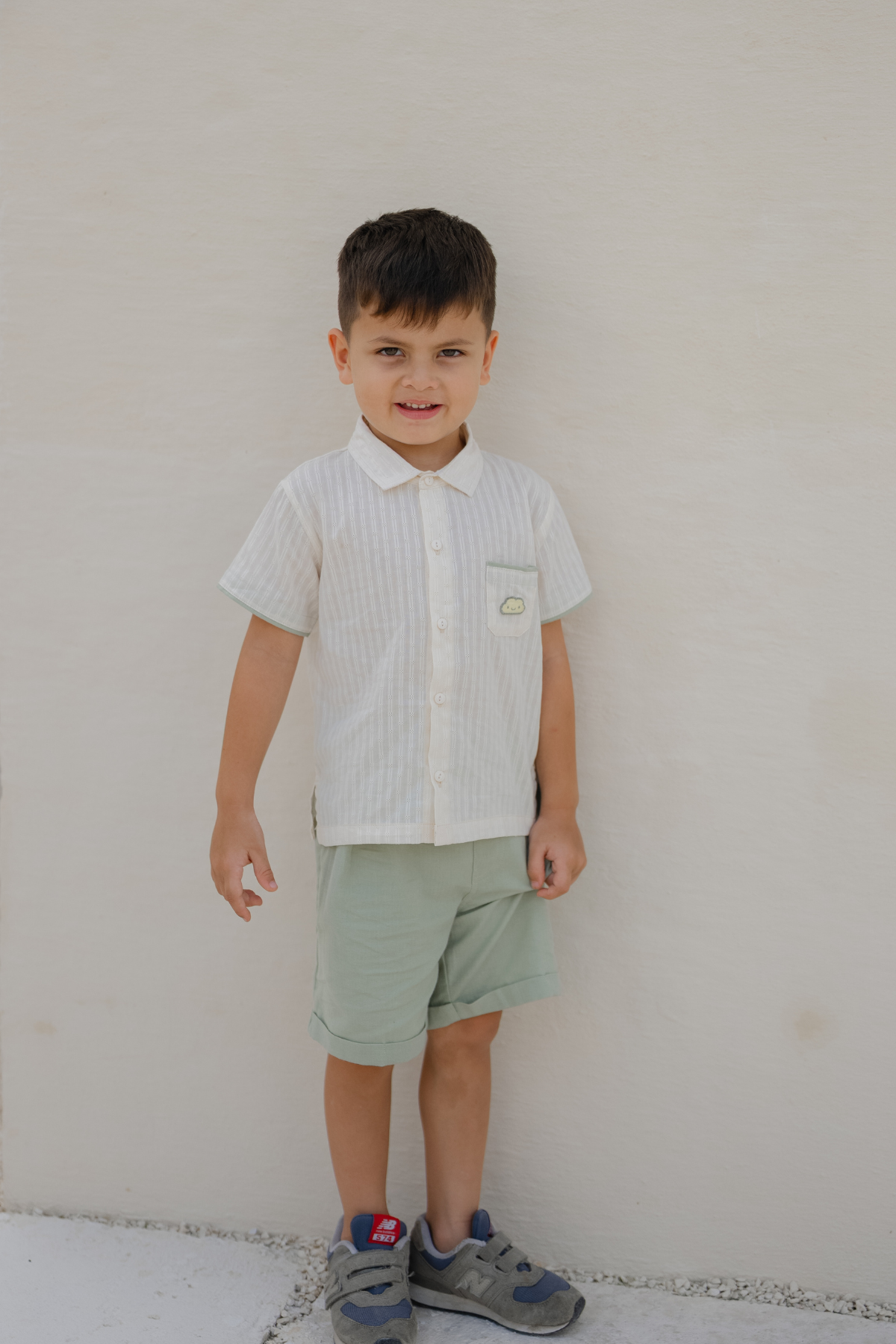[PRE-ORDER] Theo Woven Top & Short Set in Sage