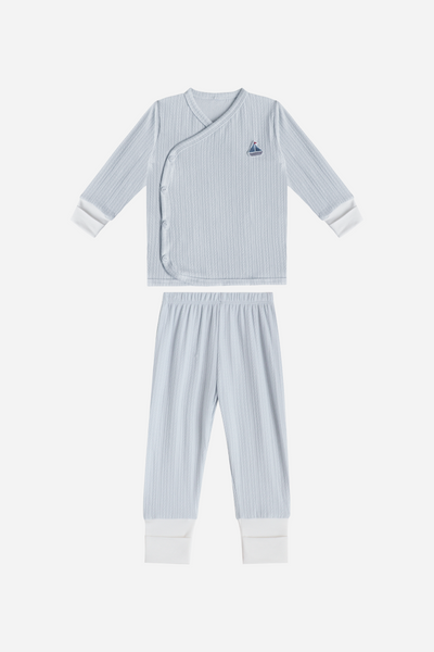 KindKnit Kimono Pyjamas in Cloud