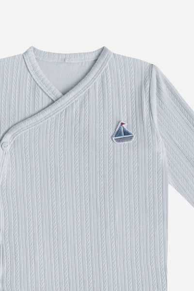 KindKnit Kimono Pyjamas in Cloud