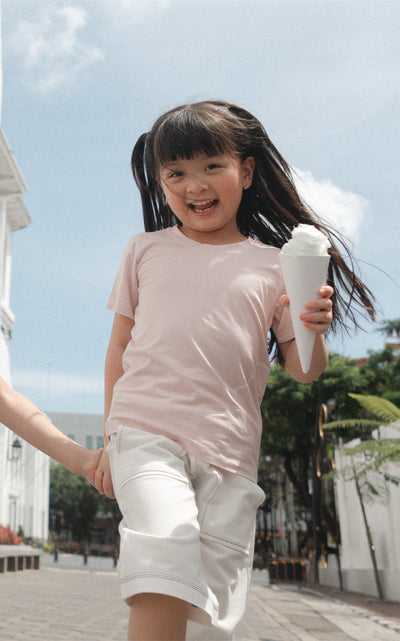 2 pcs Short Sleeves Top in Pink
