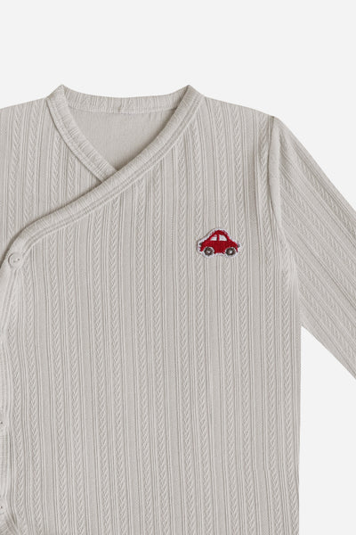 KindKnit Kimono Pyjamas in Taupe