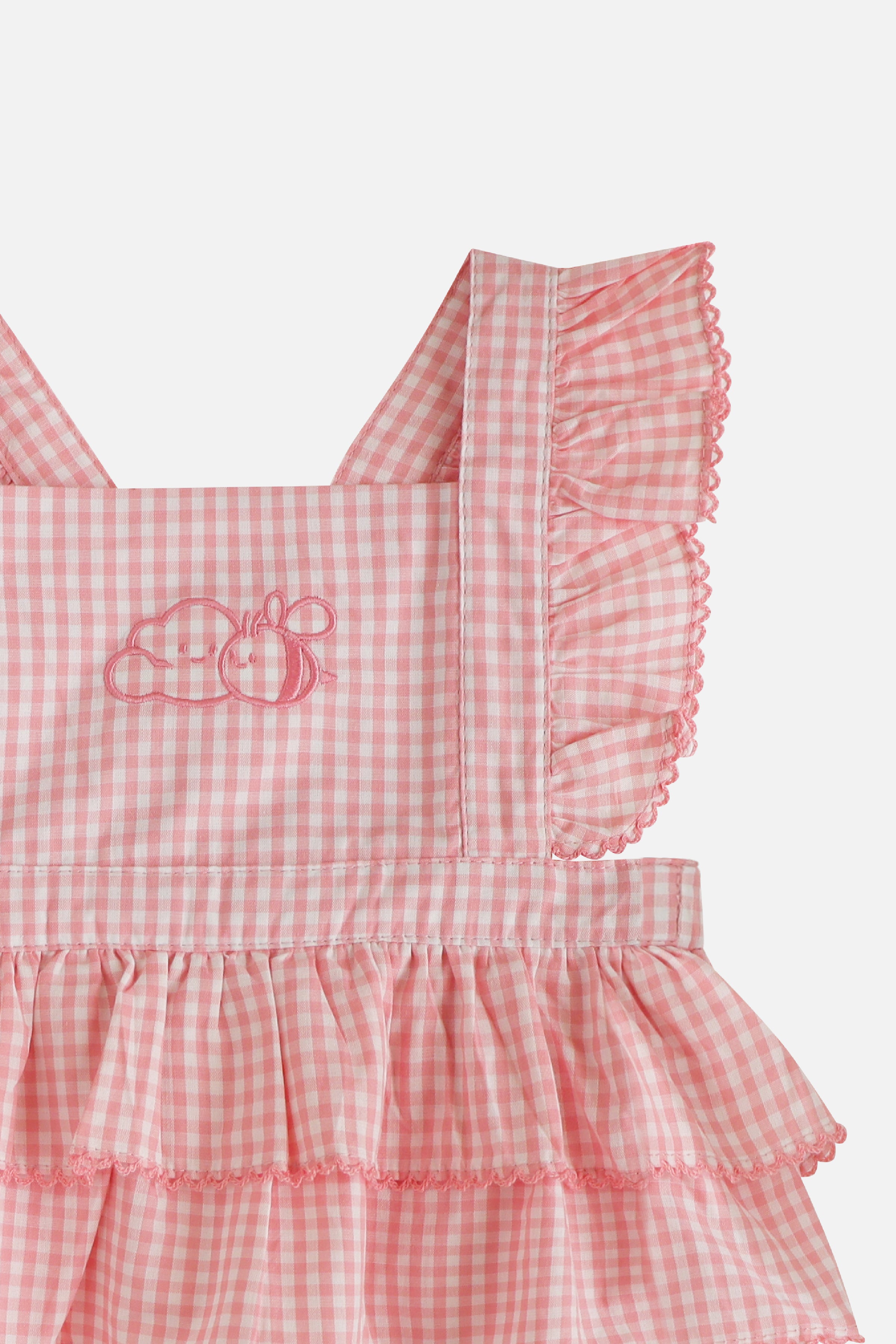 Honey Puff Romper in Berry Blush