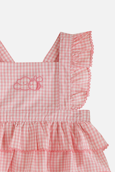 Honey Puff Romper in Berry Blush