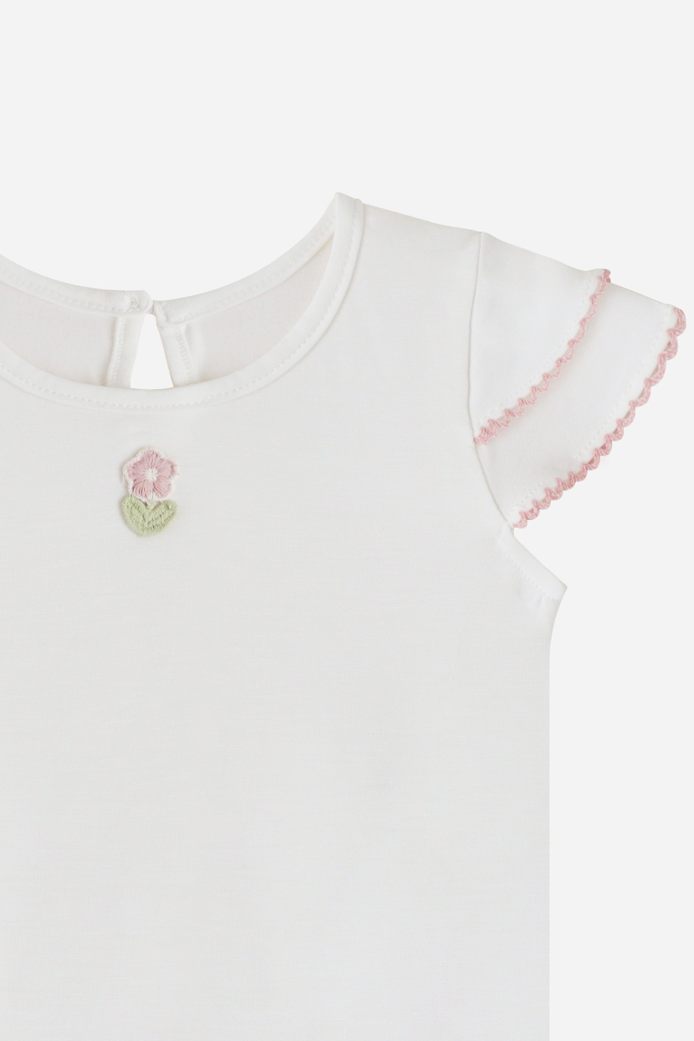 KindKnit Claudia Set in White