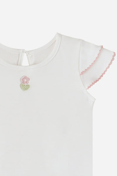 KindKnit Claudia Set in White