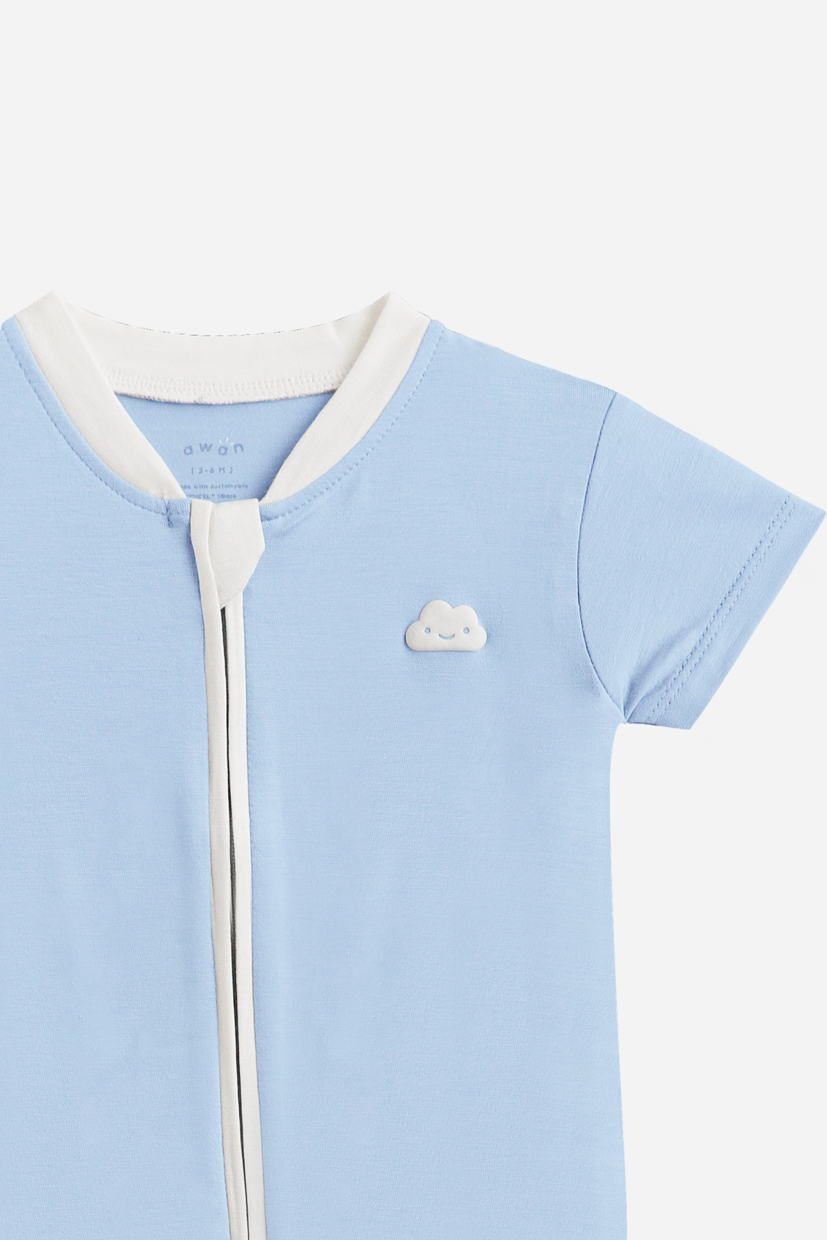 Zip Playsuit Sky Blue