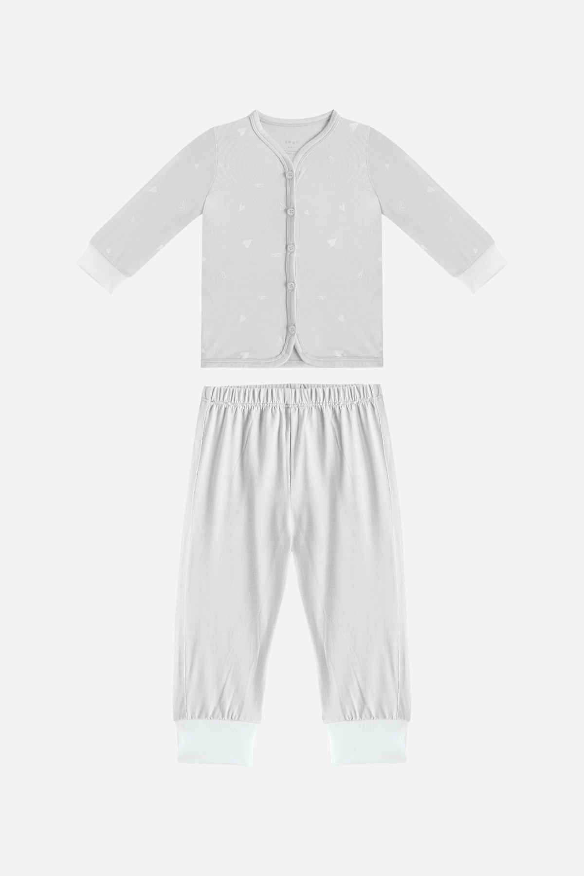 Baby Pyjamas Paperplane Grey
