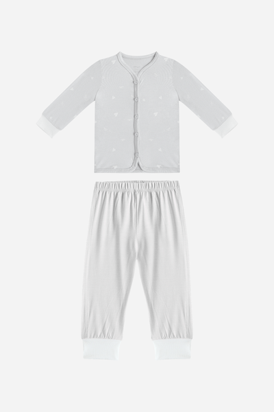 Baby Pyjamas Paperplane Grey