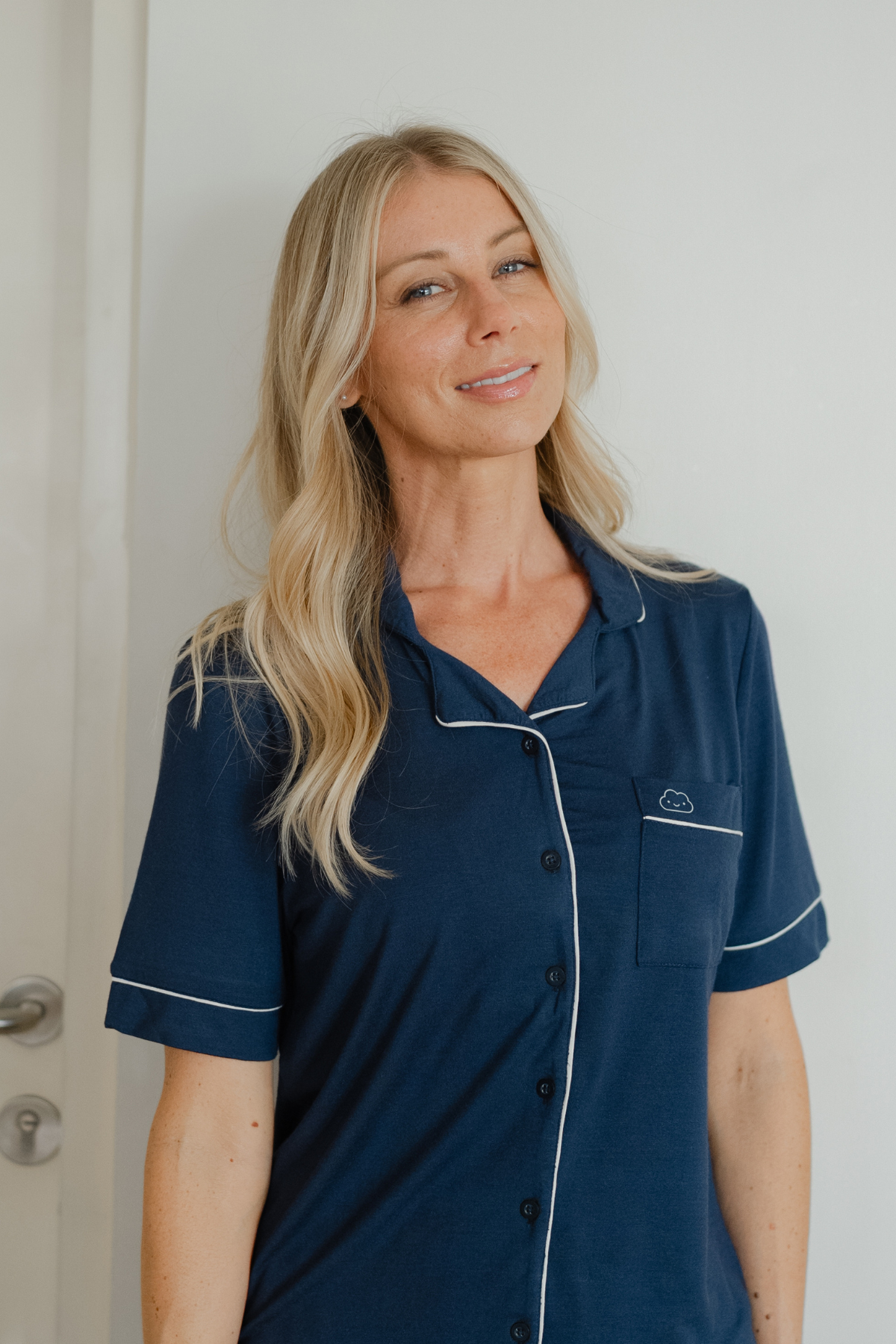 TENCEL Adult Pyjamas in Navy