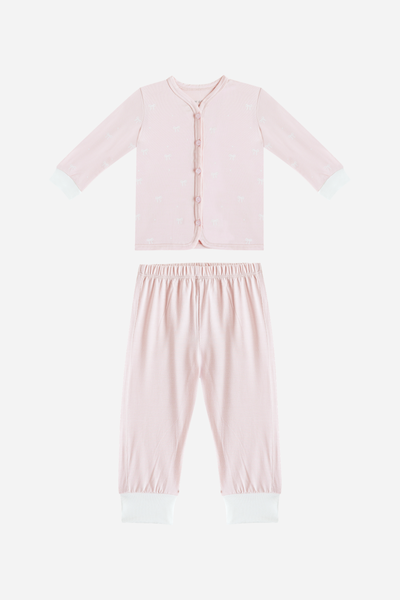 Baby Pyjamas Pink Bow