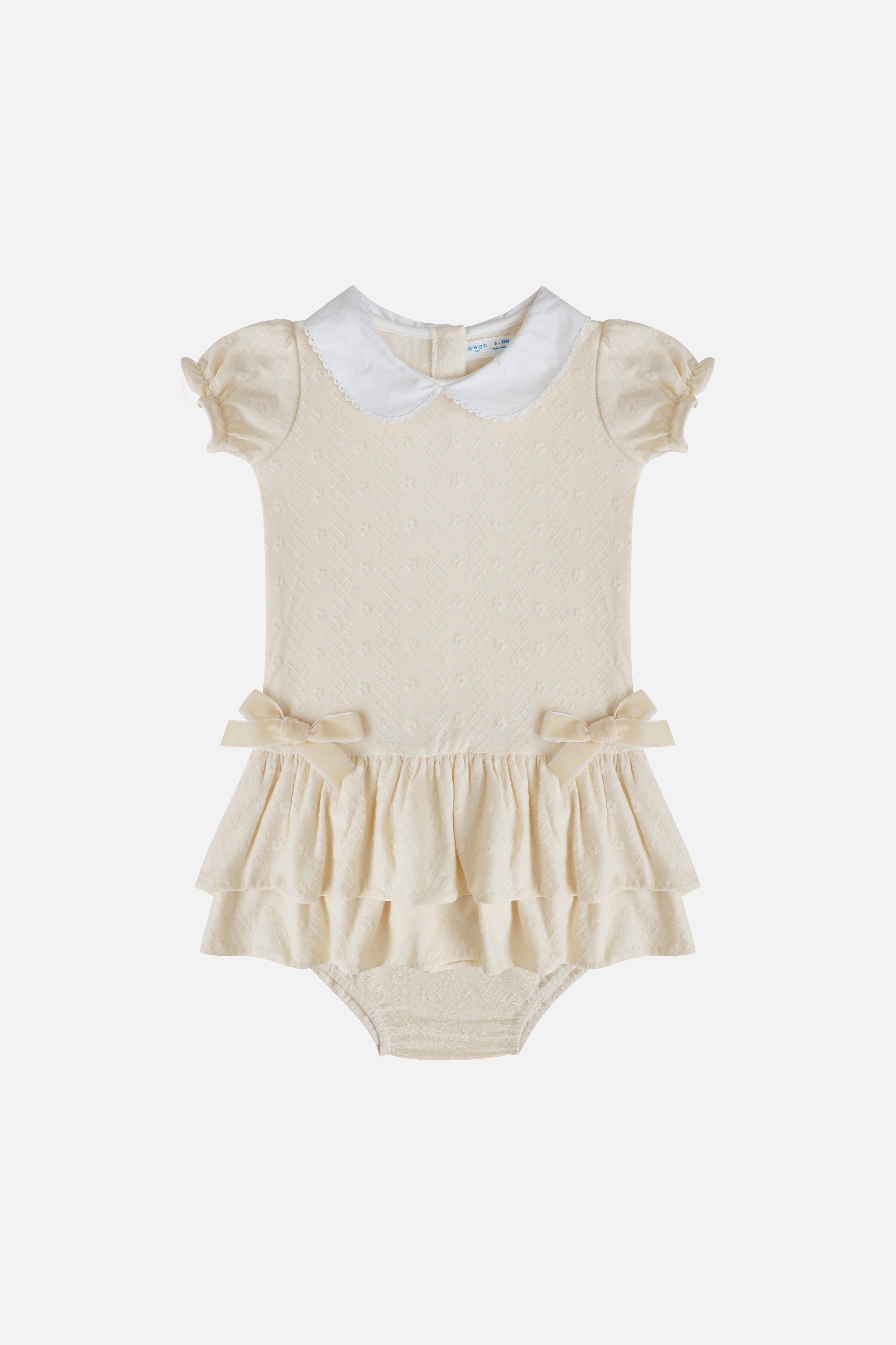 KindKnit Ivy Dress in Buttercream