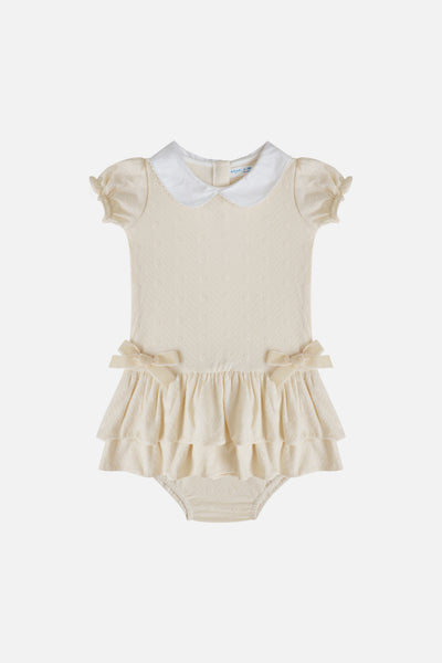 KindKnit Ivy Dress in Buttercream
