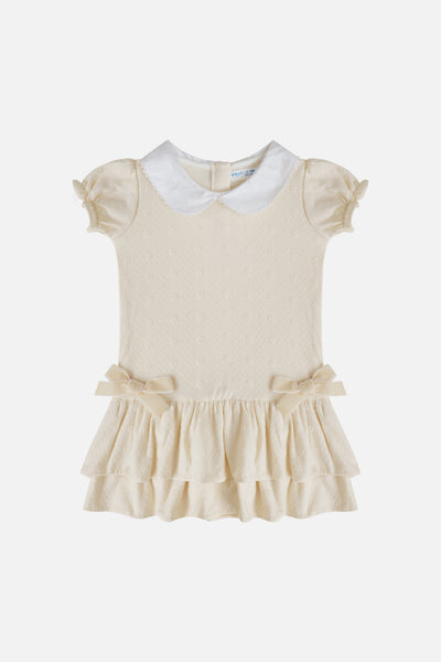 KindKnit Ivy Dress in Buttercream